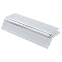 Shower door seal 135° with magnet for glass 8mm L=2200mm, plastic transparent