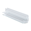 SUNVIEW joint de porte 90° avec aimant pour verre 10mm L=2800mm, plastique transparent