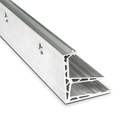 AIRFORCE glass profile L=5000mm, aluminum mill finish