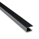 AIRFORCE plast profil baksiden glass tykkelse 10/10/4 (21.52mm) L=5000mm, plast svart