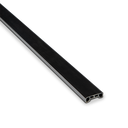 AIRFORCE plast profil framsida glastjocklek 8/8/4 (17.52mm) L=5000mm, plast svart