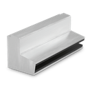 AIRFORCE L=3200mm for glass 17.52/21.52mm, aluminum natural anodized