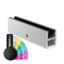 KAZIWALL side profile glass 20.76/21.52mm L=5000mm, aluminum RAL structure