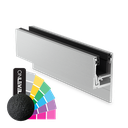 KAZIWALL side profile 2-piece glass 20.76/21.52mm L=2500mm, aluminum RAL structure