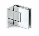 EXCITE showerdoor hinge glass-wall 90°, 2-directional glass 8/10mm, brass chrome plated