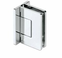 XTREME duschdörr svänggångjärn, glas-vägg 90° med nolllägesjustering väggmontering på båda sidor, glas 8/10mm, mässing förkromad