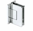 XTREME charnière pivotante pour porte de douche, paroi-verre 90° avec réglage de la position zéro montage mural des deux côtés, verre 8/10mm, chromé laiton