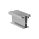 betonstøbeprofil TL-1010 til efterbehandling med Top-Cover L=200mm, alum. natur anodiseret
