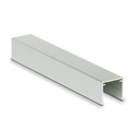 Håndliste U-profil 30x28x2mm, L=200mm naturanodiseret aluminium