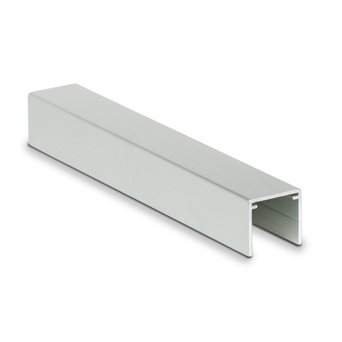 [81211430211] Handrail U-profile 30x28x2mm, L=200mm aluminum natural anodized