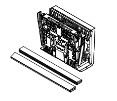 TURBOFLEX 1.0kN/1.5kN glass mounting set glass 8/8/2 (16.76mm) L=5mtr