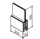 TURBOFLEX TF-6620 display box aluminum natural anodized