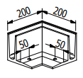 Glass Profile Outside Corners
