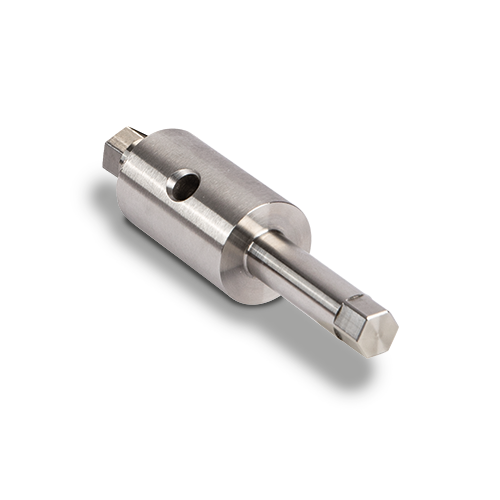 Glass adapter Ø50mm adjustable t(max)=25mm glass thickness 16.76-21.52mm, AISI 304 satined (GLASS IS ADJUSTABLE WHEN ASSEMBLED)
