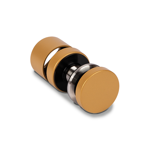 Glass adapter Ø50mm adjustable t(max)=25mm glass thickness 16.76-21.52mm, AISI 304 satined (GLASS IS ADJUSTABLE WHEN ASSEMBLED)