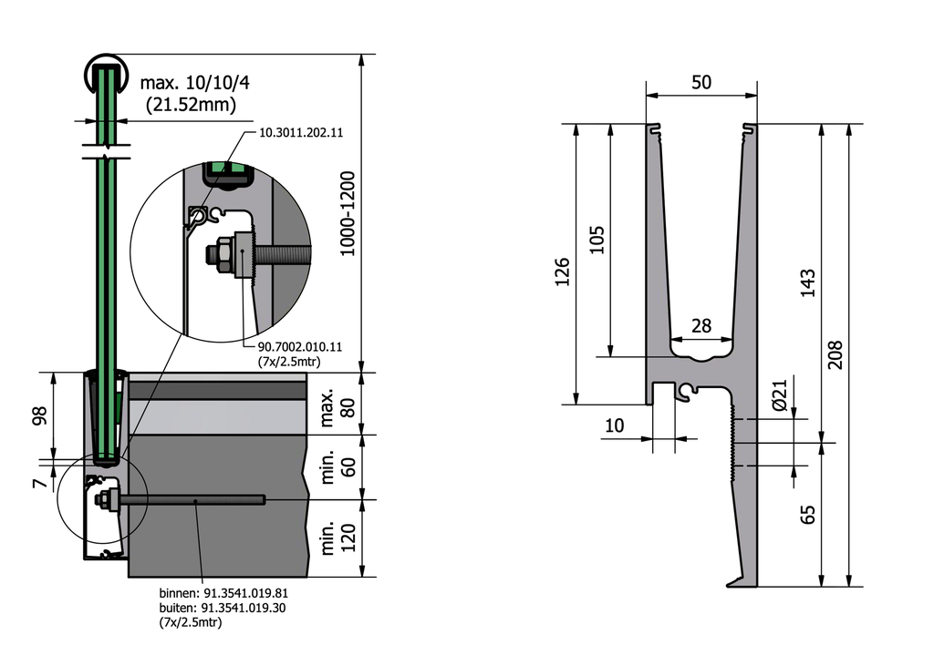 TL-3011 Glasprofil