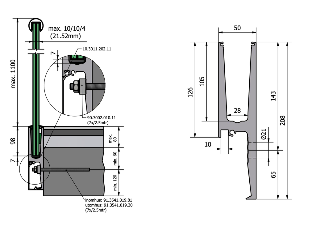 TL-3011 Glasprofil