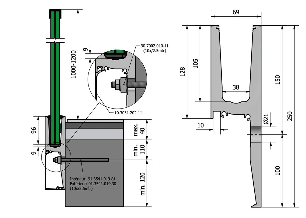 TL-3031 Glas Profil