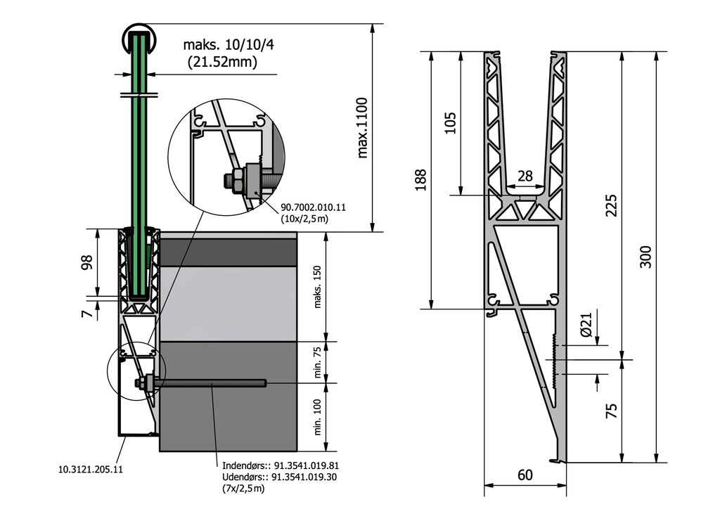 TL-3121 Glas Profil