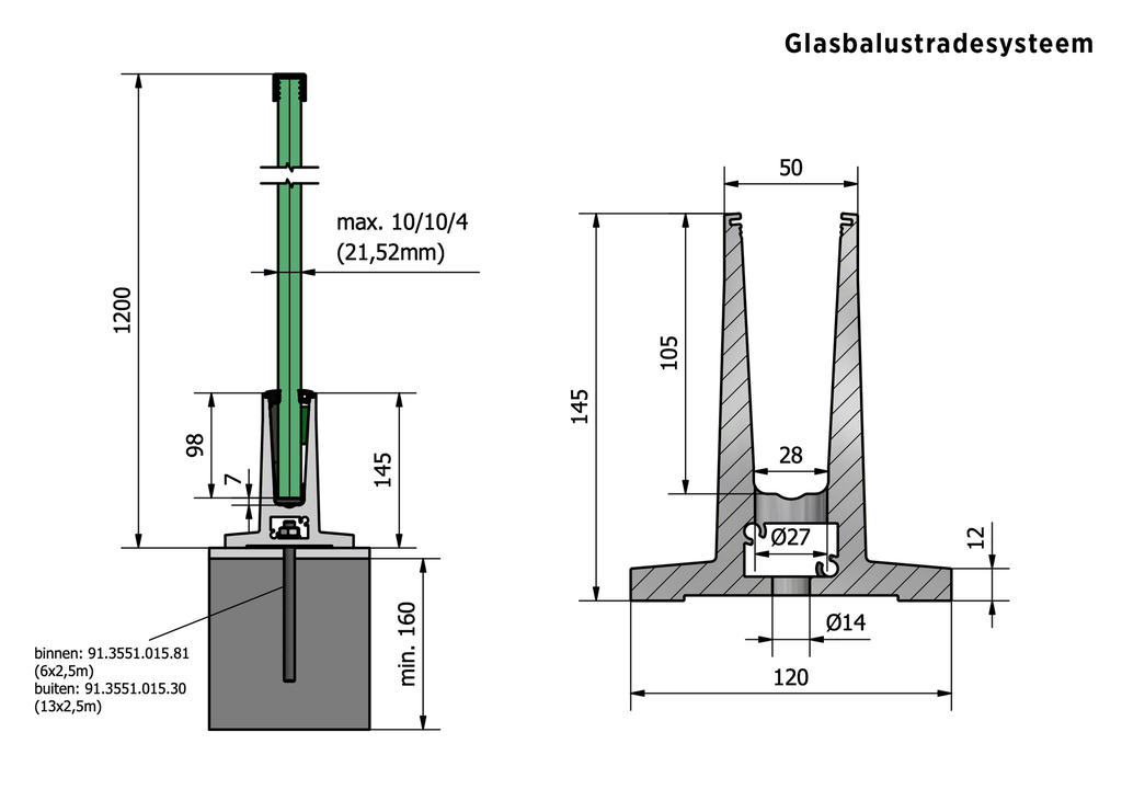 TL-4010 Glasprofil