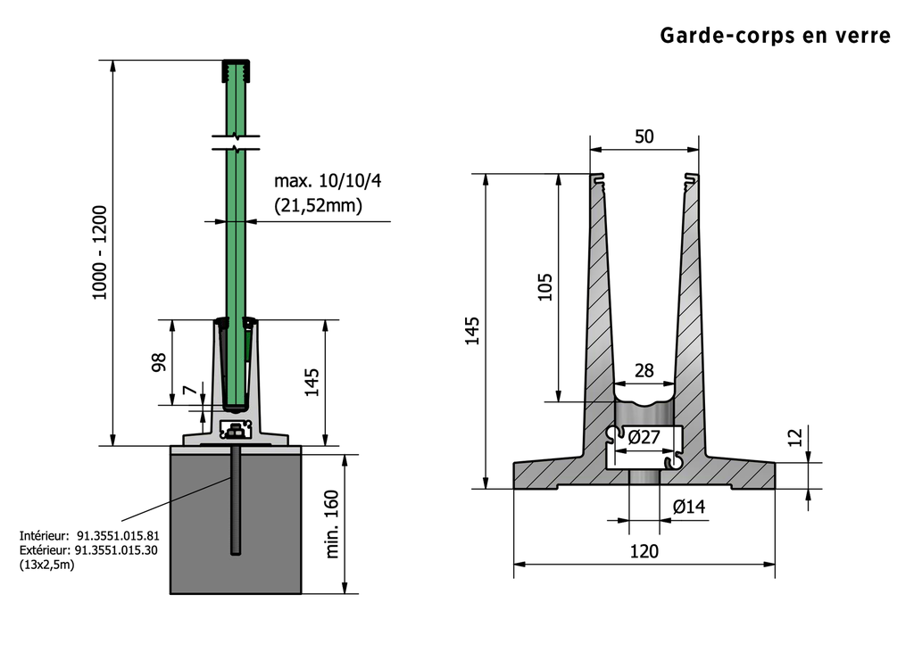 TL-4010 Glasprofil