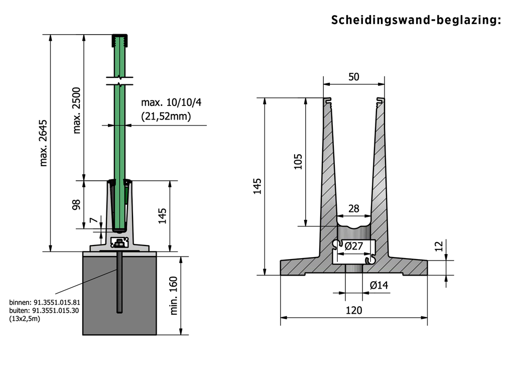 TL-4010 Glasprofil