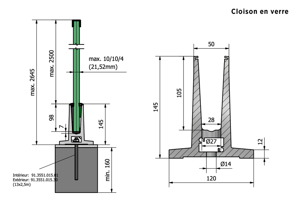 TL-4010 Glasprofil