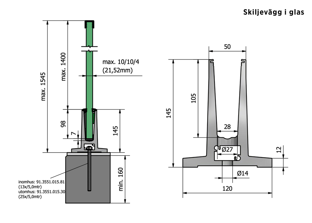 TL-4010 Glasprofil