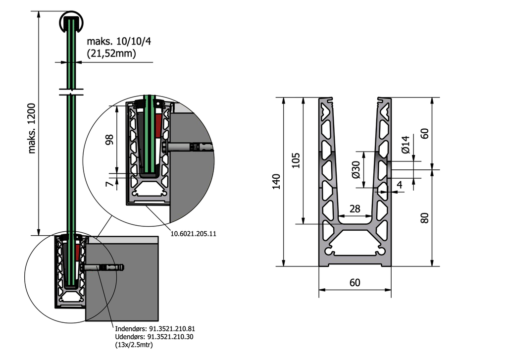 TL-6021 Glasprofil