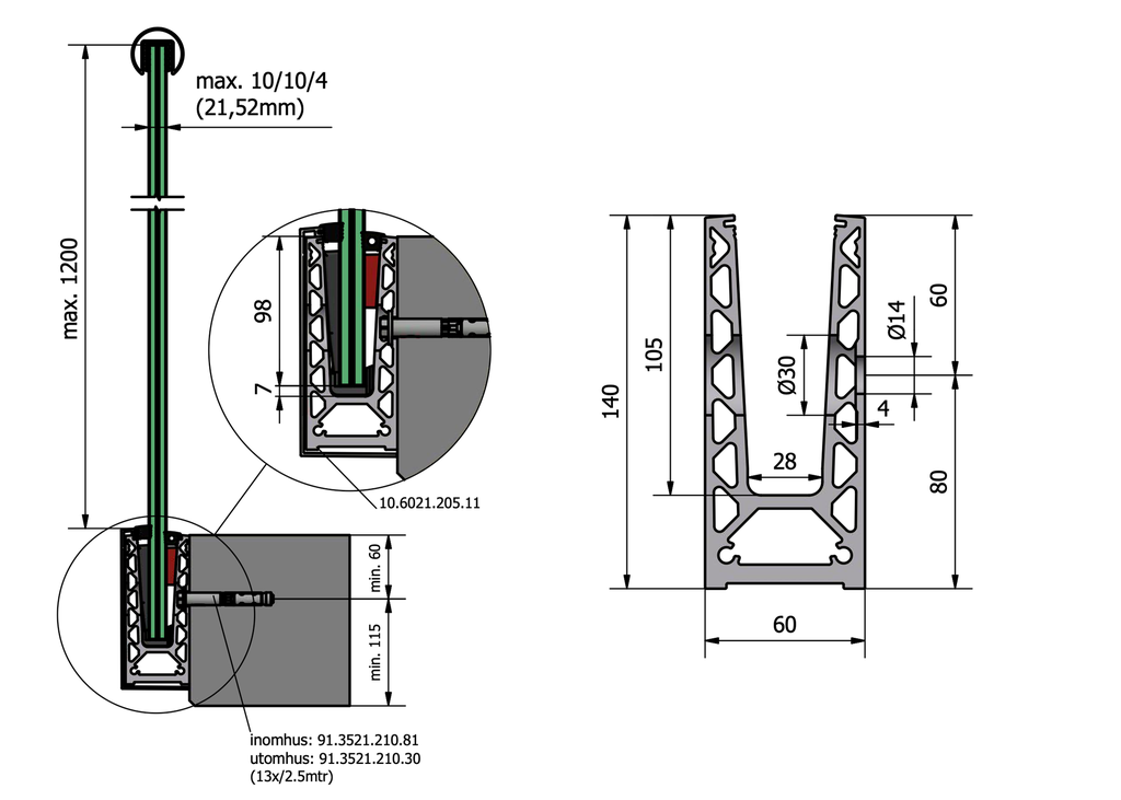 TL-6021 Glasprofil