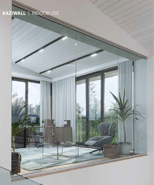 KAZIWALL Glas Profielen Vloermontage