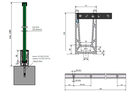 TL-6050 Glas profiel , L=5000mm aluminium onbehandeld
