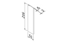 TL-3011 Eindkap links alleen voor laag Afdekkap aluminium ARMOR RAL