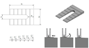 Hoefijzer keg aluminium onbehandeld (VE=20)