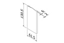TL-6081 Eindkap links aluminium ARMOR RAL