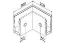 TL-6141 Binnenhoek 90° aluminium onbehandeld