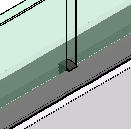 Gap filler for glass thickness 12-13.5mm L=200mm