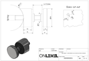 TL-2030 Glass adapt. Ø30mm conn. Ø42.4mm AISI 316 satined