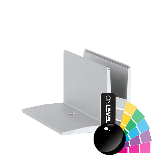 TL-3010 Glasprofil L=2500mm Aluminium RAL glänzend