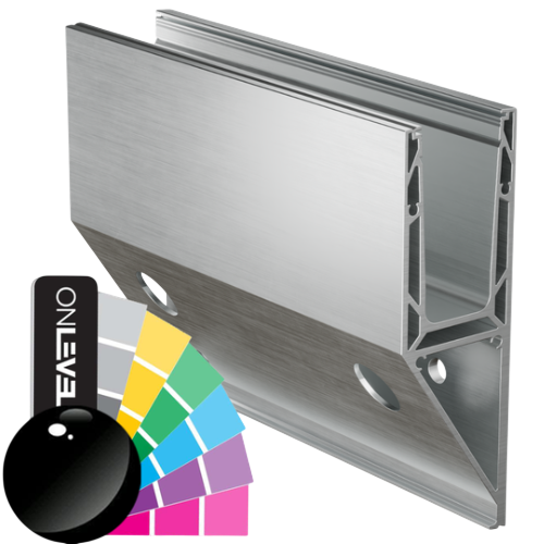 TF-3621 Glas Profil L=2500mm, Aluminium RAL glänzend