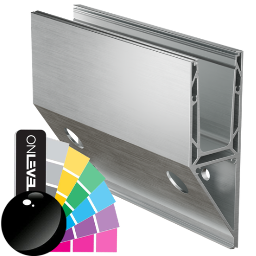 TF-3621 profil verre L=2500mm, aluminium RAL brillant