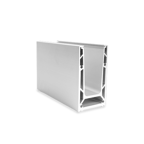 TF-6620 glass profile L=2500mm, aluminum mill finish