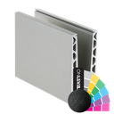 TF-6620 profil verre L=2500mm, alum. RAL rugueux