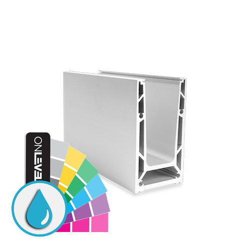 TF-6620 glas profiel L=2500mm, aluminium ARMOR RAL