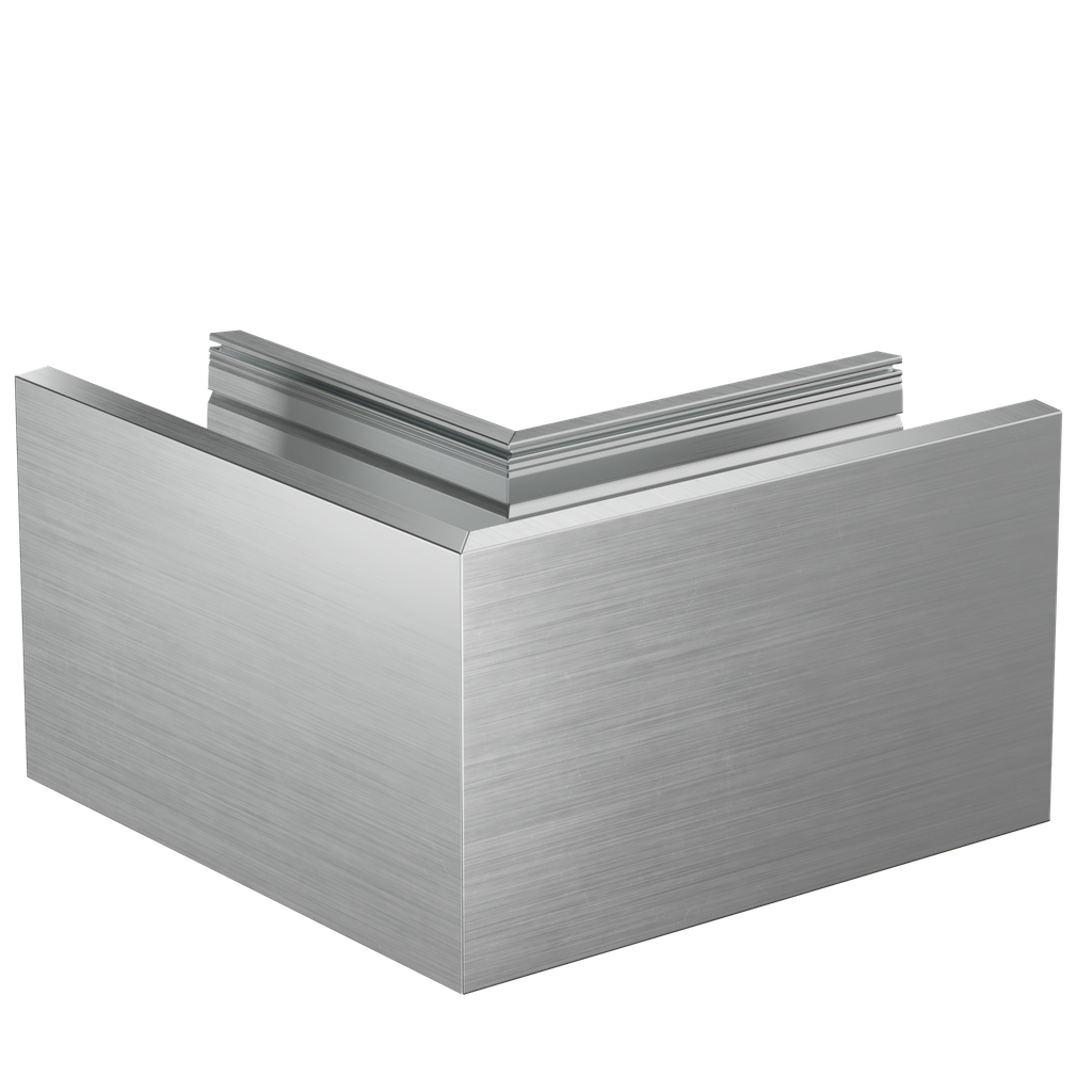 TF-3620 outside corner 90°, aluminum natural anodized