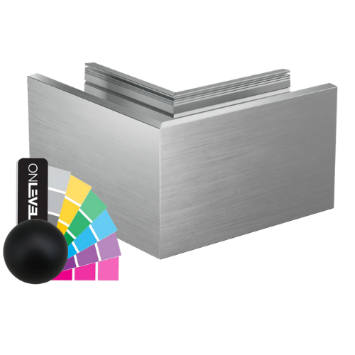 TF-3620 angle extérieur 90°, aluminium RAL mat