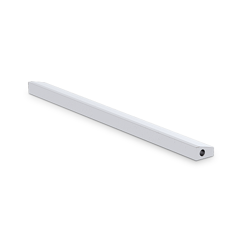 Schwallschutzprofil 10x6mm L=2050mm, Aluminium glanz anodisiert