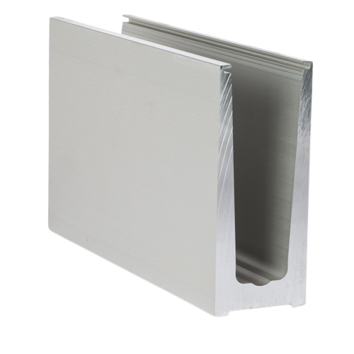 Glass profile TL-6010, L=5000mm aluminum mill finish (production tolerance quantity +/-10%) (discontinued)