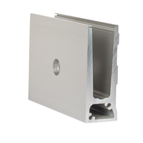 TL-6011 Glas profiel  L=5000mm aluminium naturel geanodiseerd (produktie hoeveelheid tol. +/-10%)