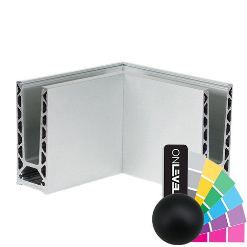 TL-6020 Eckverbinder 90° innen/außen Aluminium RAL matt